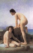 Adolphe William Bouguereau Bathers oil on canvas